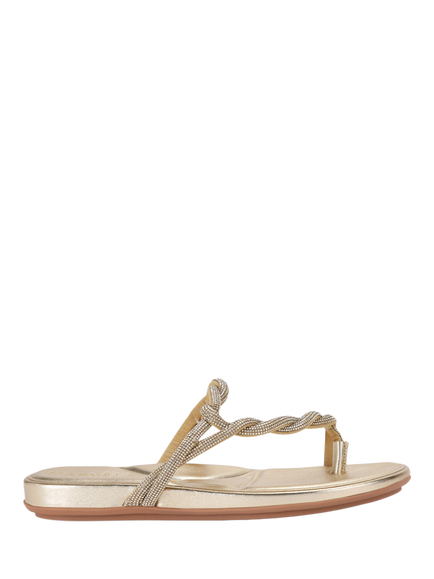 Carvela Loopi Toe Post Sandals, Gold