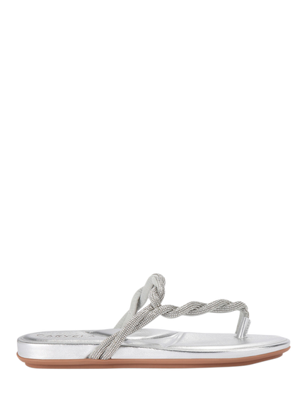 Carvela Loopi Toe Post Sandals, Silver