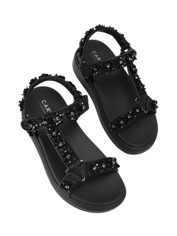 Carvela Novara Flatform Footbed Sandals, Black - view 2, Black