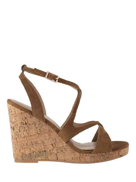 Carvela Pavia Wedge Sandals, Brown, Brown