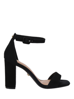 Carvela Regatta Suede Block Heel Sandals, Black