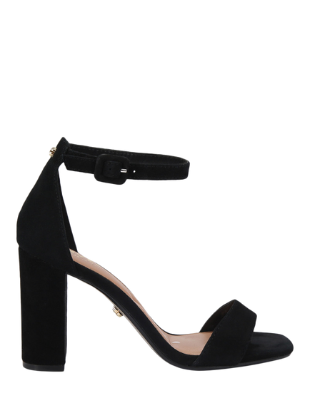 Carvela Regatta Suede Block Heel Sandals, Black