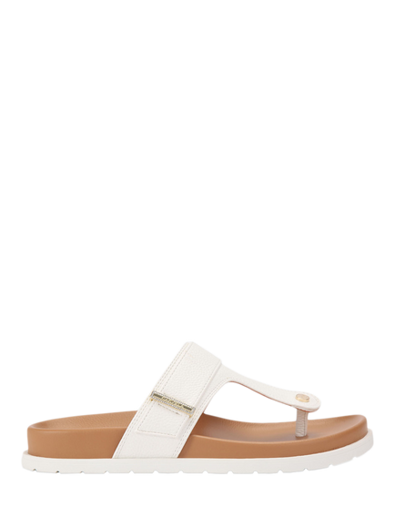 Carvela Serena Toe Post Footbed Sandals, White
