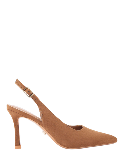 Carvela Corletta Pointed Slingback Heeled Courts, Natural Taupe, Natural Taupe