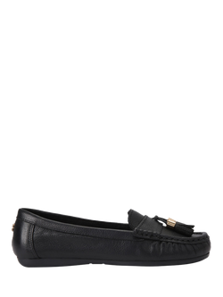 Carvela Fiasco Leather Loafers, Black, Black
