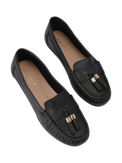 Carvela Fiasco Leather Loafers, Black - view 2, Black