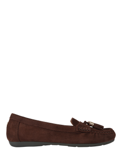 Carvela Fiasco Leather Loafers, Brown, Brown