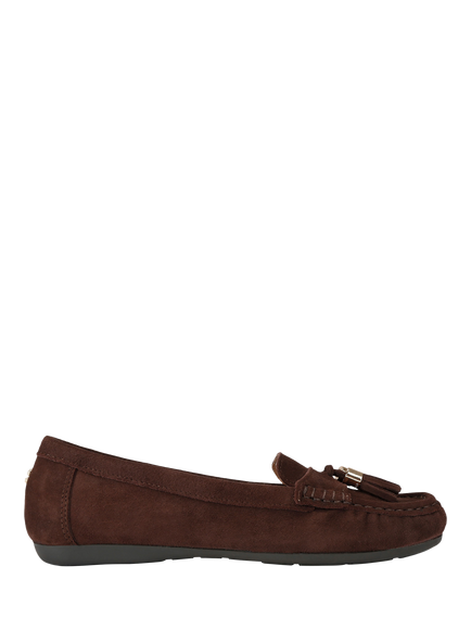 Carvela Fiasco Leather Loafers, Brown, Brown