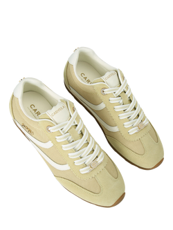 Carvela Florence Suede Lace Up Trainers - view 2, Yellow