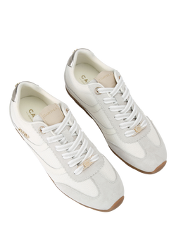 Carvela Florence Suede Lace Up Trainers - view 2, White/Multi