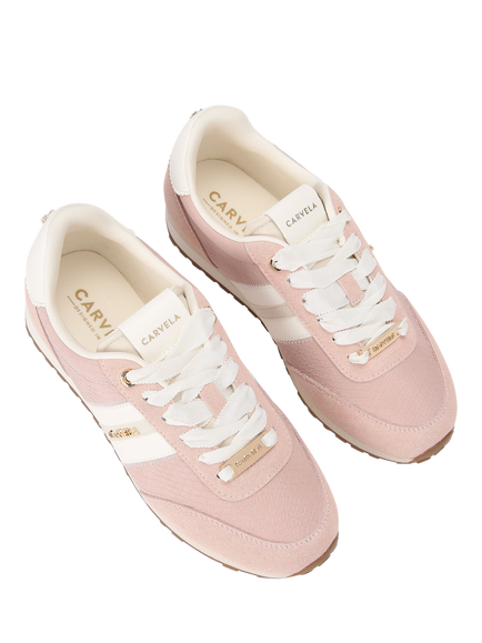 Carvela Mio Lace Up Trainers - view 2, Pink