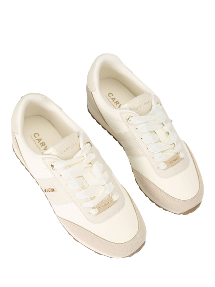 Carvela Mio Lace Up Trainers - view 2, White
