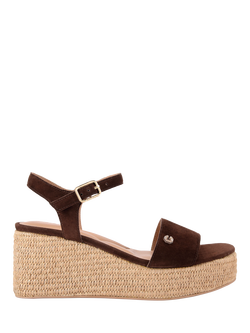 Carvela Portofino Wedge Sandals, Brown Dark