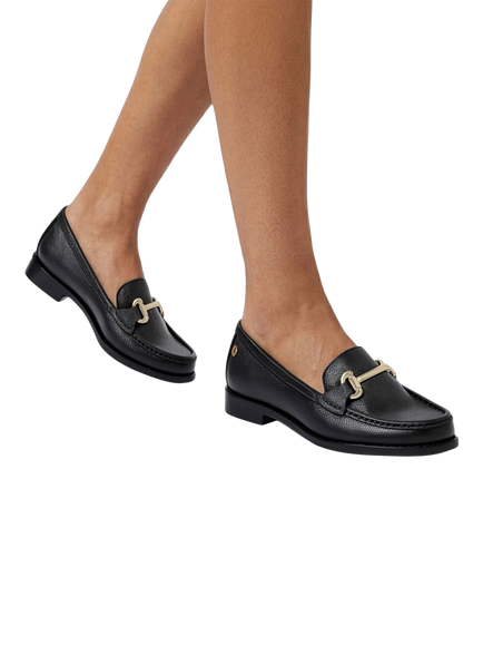 Carvela Snap Wide Fit Leather Loafers, Black - view 2, Black
