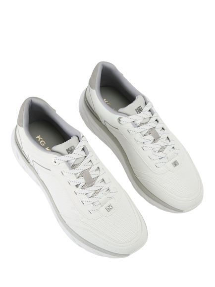 KG Kurt Geiger Albie Lace Up Trainers - view 2, White/Multi