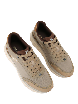 KG Kurt Geiger Albie Lace Up Trainers - view 2, Green Khaki