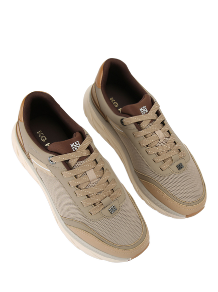 KG Kurt Geiger Albie Lace Up Trainers - view 2, Green Khaki