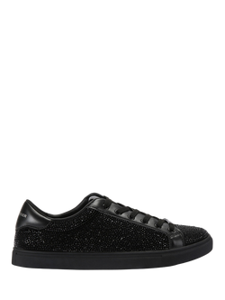 KG Kurt Geiger Digby Sparkle Embellished Trainers, Black, Black