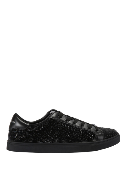 KG Kurt Geiger Digby Sparkle Embellished Trainers, Black, Black
