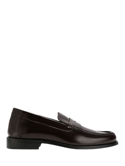 KG Kurt Geiger Gene Leather Loafers, Red Wine