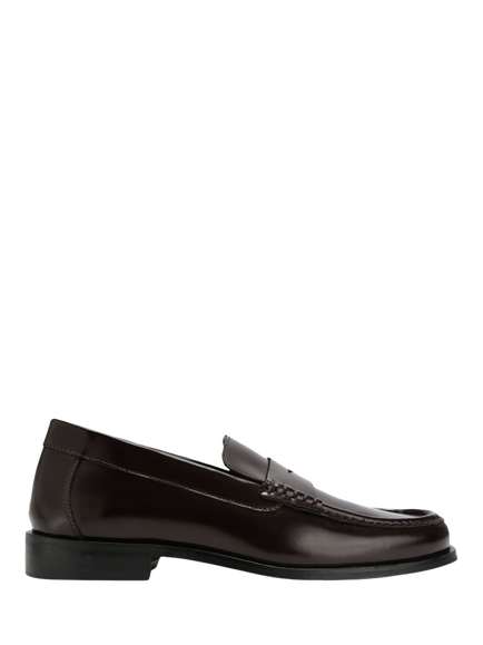 KG Kurt Geiger Gene Leather Loafers, Red Wine