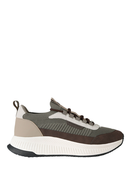 KG Kurt Geiger Jasper Lace Up Trainers, Mid Green