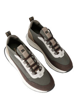 KG Kurt Geiger Jasper Lace Up Trainers - view 2, Mid Green