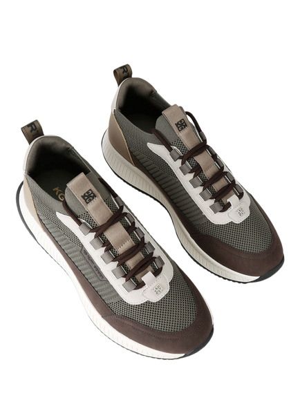 KG Kurt Geiger Jasper Lace Up Trainers - view 2, Mid Green