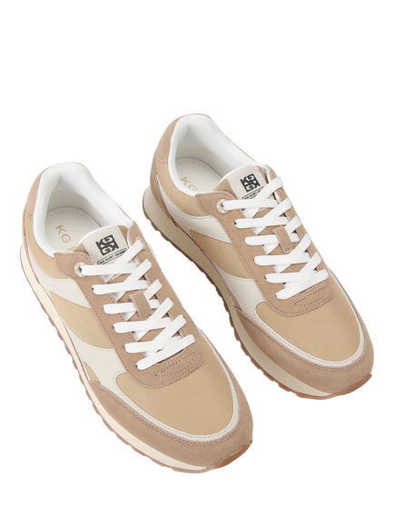KG Kurt Geiger Luca Lace Up Trainers, Neutral/Multi - view 2, Neutral/Multi