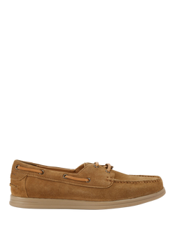 KG Kurt Geiger Obi Suede Boat Shoes, Brown, Brown
