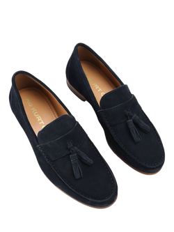 KG Kurt Geiger Reggie Suede Loafers, Navy - view 2, Navy