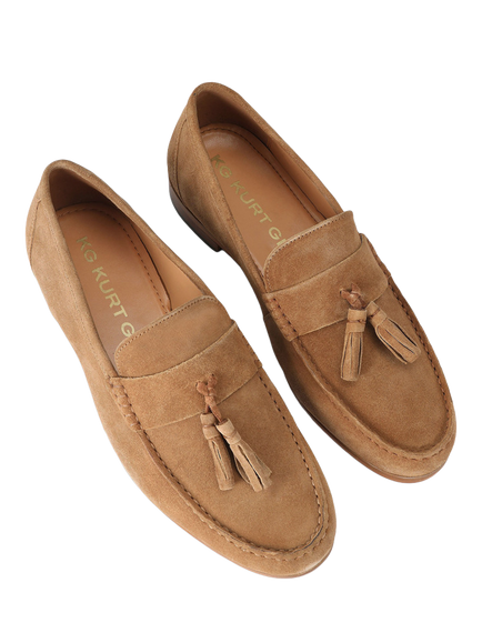 KG Kurt Geiger Reggie 2 Suede Loafers, Tan - view 2, Tan