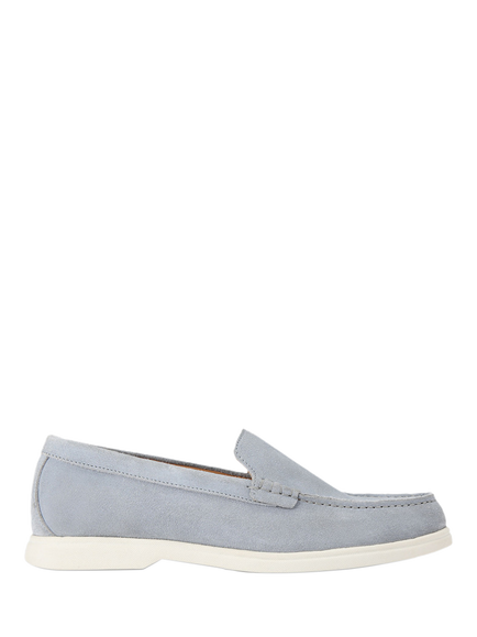 KG Kurt Geiger Sully Suede Loafers, Light Blue