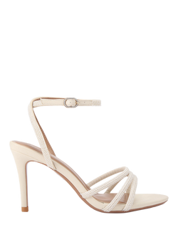 KG Kurt Geiger Fancy Embellished Heeled Sandals, Putty