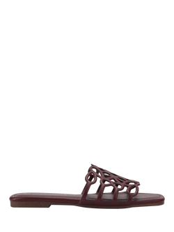 KG Kurt Geiger Royale Slider Sandals, Red Wine