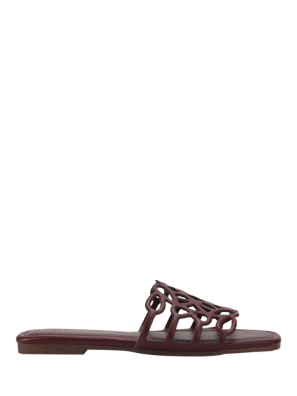 KG Kurt Geiger Royale Slider Sandals, Red Wine