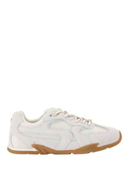 KG Kurt Geiger Lather Suede Lace Up Trainers, White