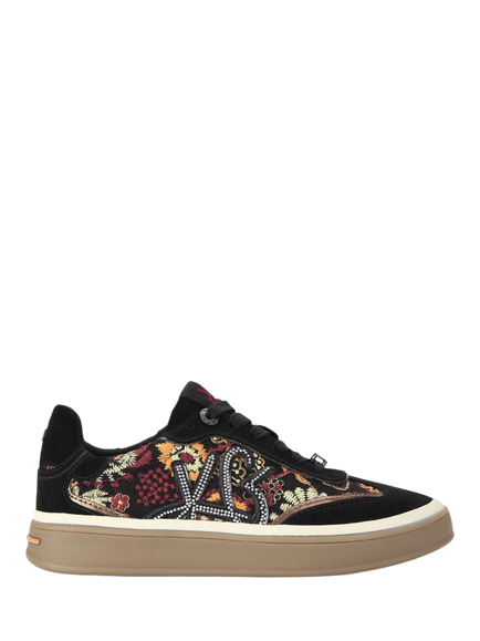 KG Kurt Geiger Leena Lace Up Trainers, Black/Multi, Black/Multi