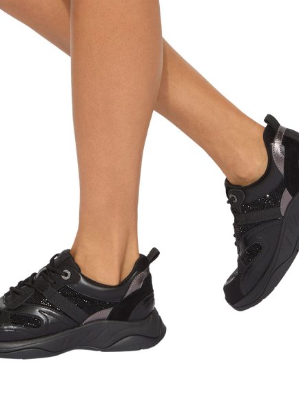 KG Kurt Geiger Louisiana Embellished Trainers, Black - view 2, Black