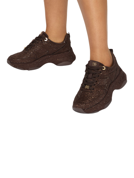 KG Kurt Geiger Luster Trainers, Brown - view 2, Brown