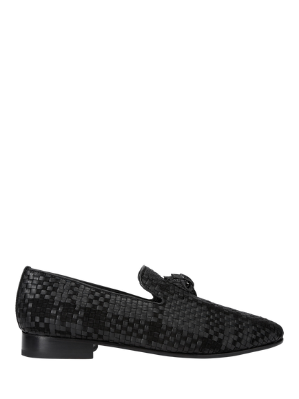 Kurt Geiger London Ace Stud Leather Loafers, Black, Black