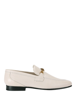 Kurt Geiger London Alton Croc Effect Leather Loafers, Natural, Natural