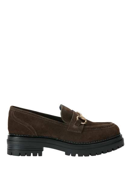 KG Kurt Geiger Tasha Chunky Slip-On Loafers, Brown, Brown