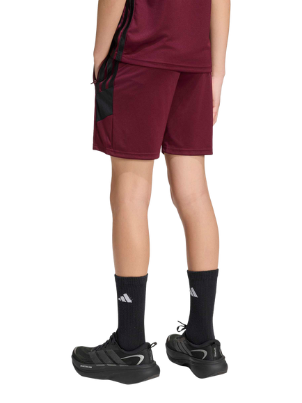 adidas Kids' Tiro 26 Essentials Shorts, Maroon/Black - view 2, Maroon/Black
