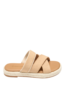 Angel & Rocket Kids' Cross Over Strap Espadrilles, Tan, Tan