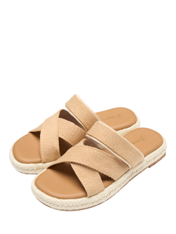 Angel & Rocket Kids' Cross Over Strap Espadrilles, Tan - view 2, Tan