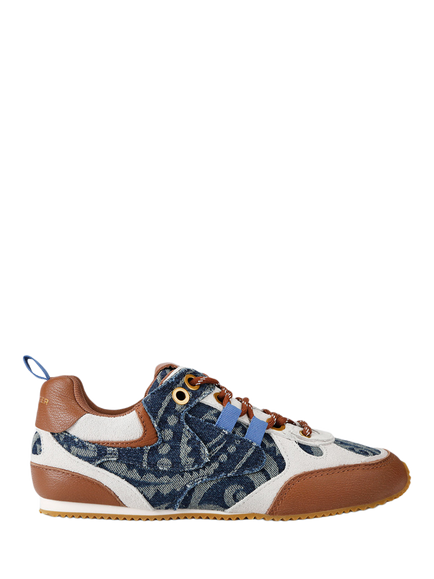 Kurt Geiger London Denim Slim Runner Trainers, Multi, Multi