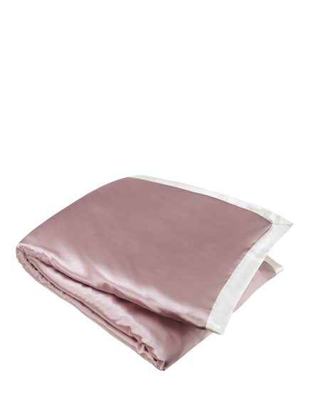 Gingerlily Vintage Style Silk Bedding, Vintage Pink / Ivory
