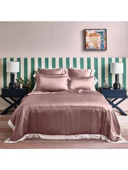 Gingerlily Vintage Style Silk Bedding - view 2, Vintage Pink / Ivory