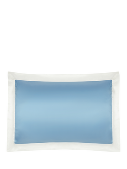 Gingerlily Vintage Style Silk Bedding, Summerhill Blue / Ivory